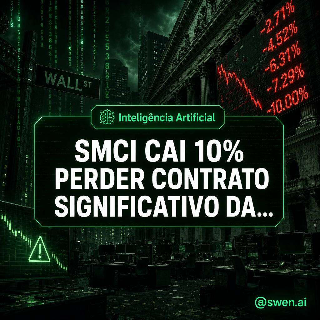 $SMCI cai ~10% após perder contrato significativo da $ORCL GB300 avaliado em mais de $1,1B
