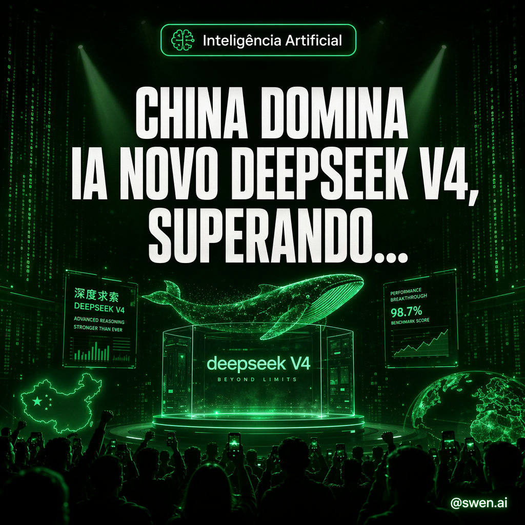 China Domina IA com Novo DeepSeek v4, Superando Concorrentes