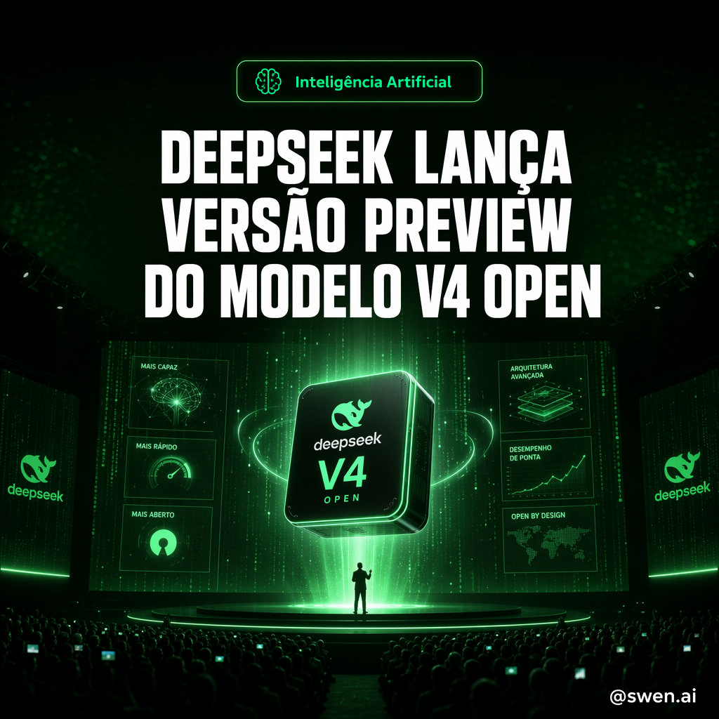 DeepSeek lança versão preview do modelo V4 como open-source