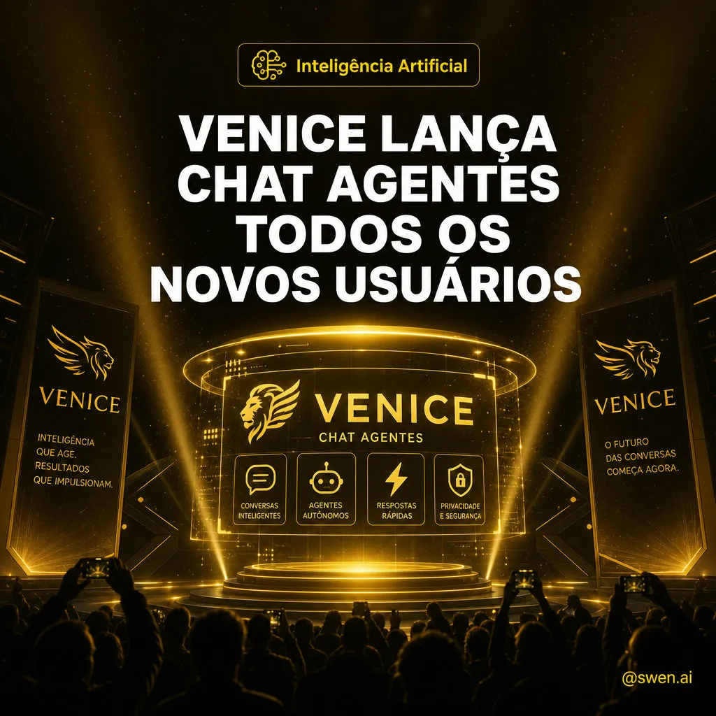 Venice lança chat com agentes para todos os novos usuários
