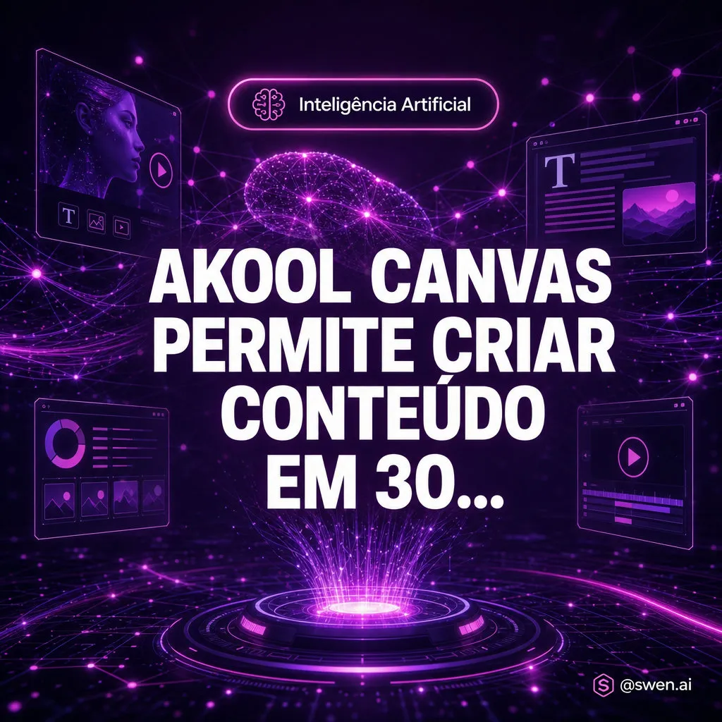 AKOOL Canvas permite criar conteúdo em 30 segundos com IA