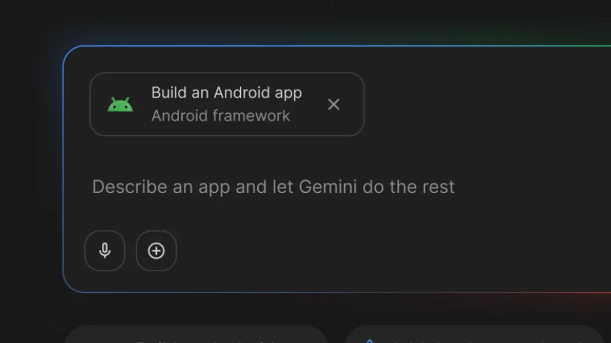 Google AI Studio permite criar apps Android completos apenas com prompts de IA