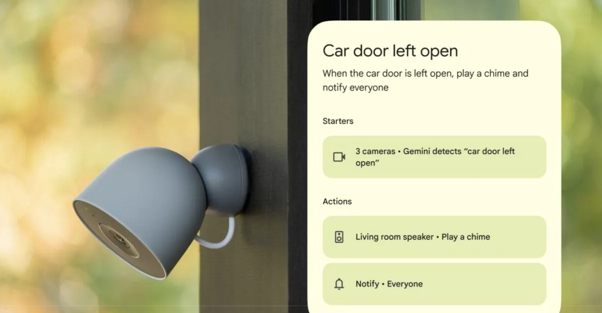 Gemini no Google Home agora usa câmeras para criar automações inteligentes