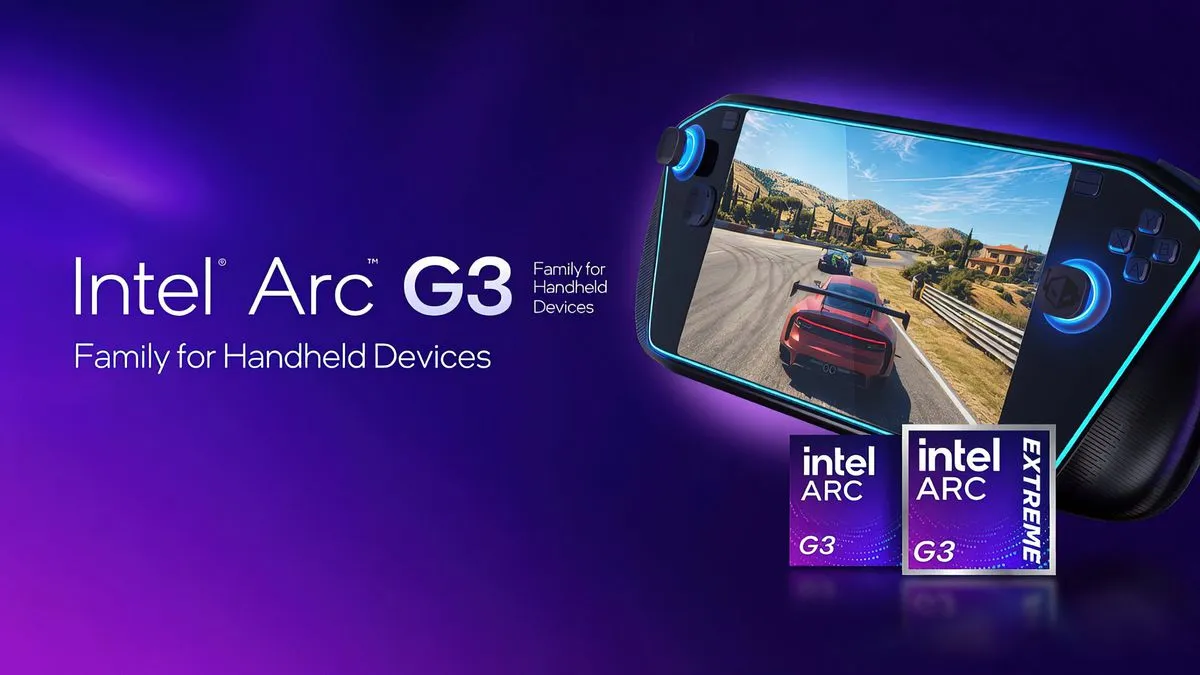 Intel lança CPUs Arc G3 com iGPU Xe3 e upscaling por IA para consoles portáteis
