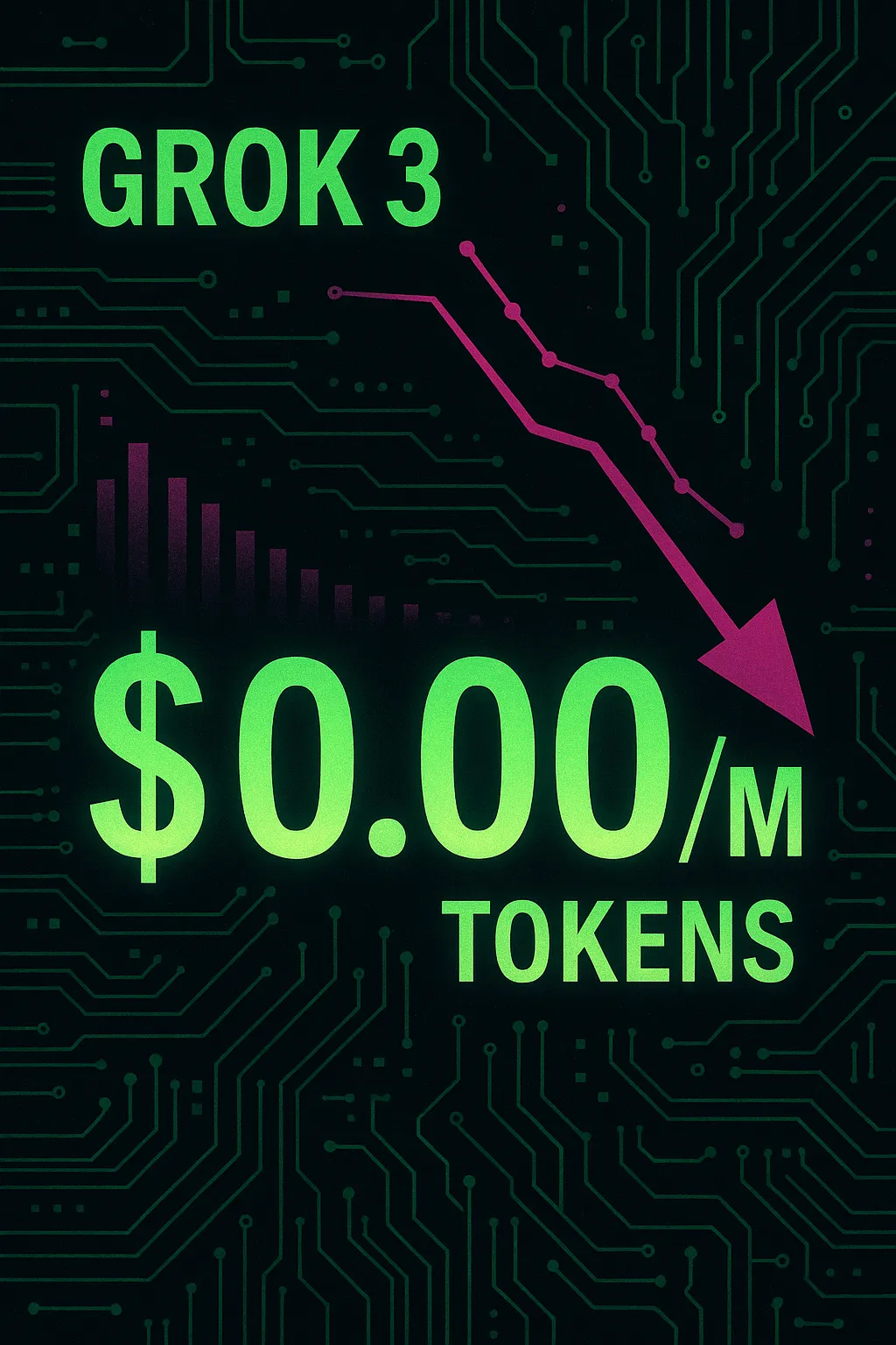 Grok 3 reduz preço em 100% — agora $0.00/M tokens de entrada