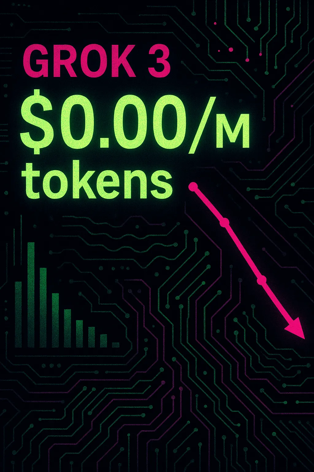 Grok 3 reduz preço em 100% — agora $0.00/M tokens de entrada