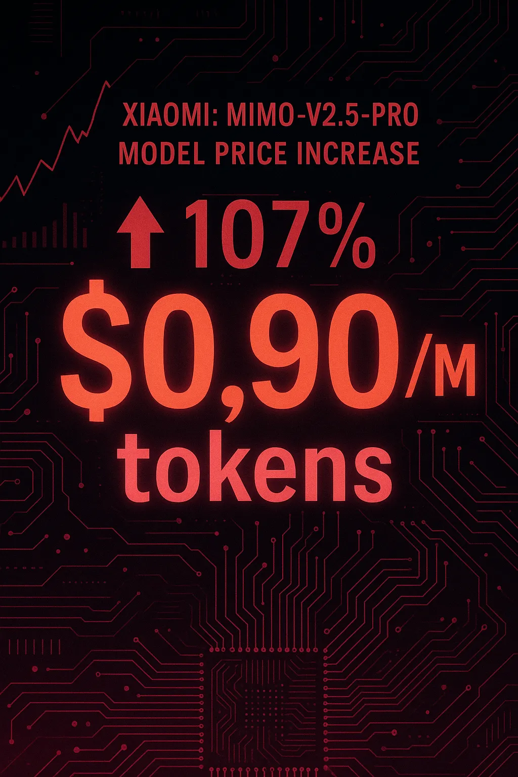 Xiaomi: MiMo-V2.5-Pro aumenta preço em 107% — agora $0.90/M tokens de entrada