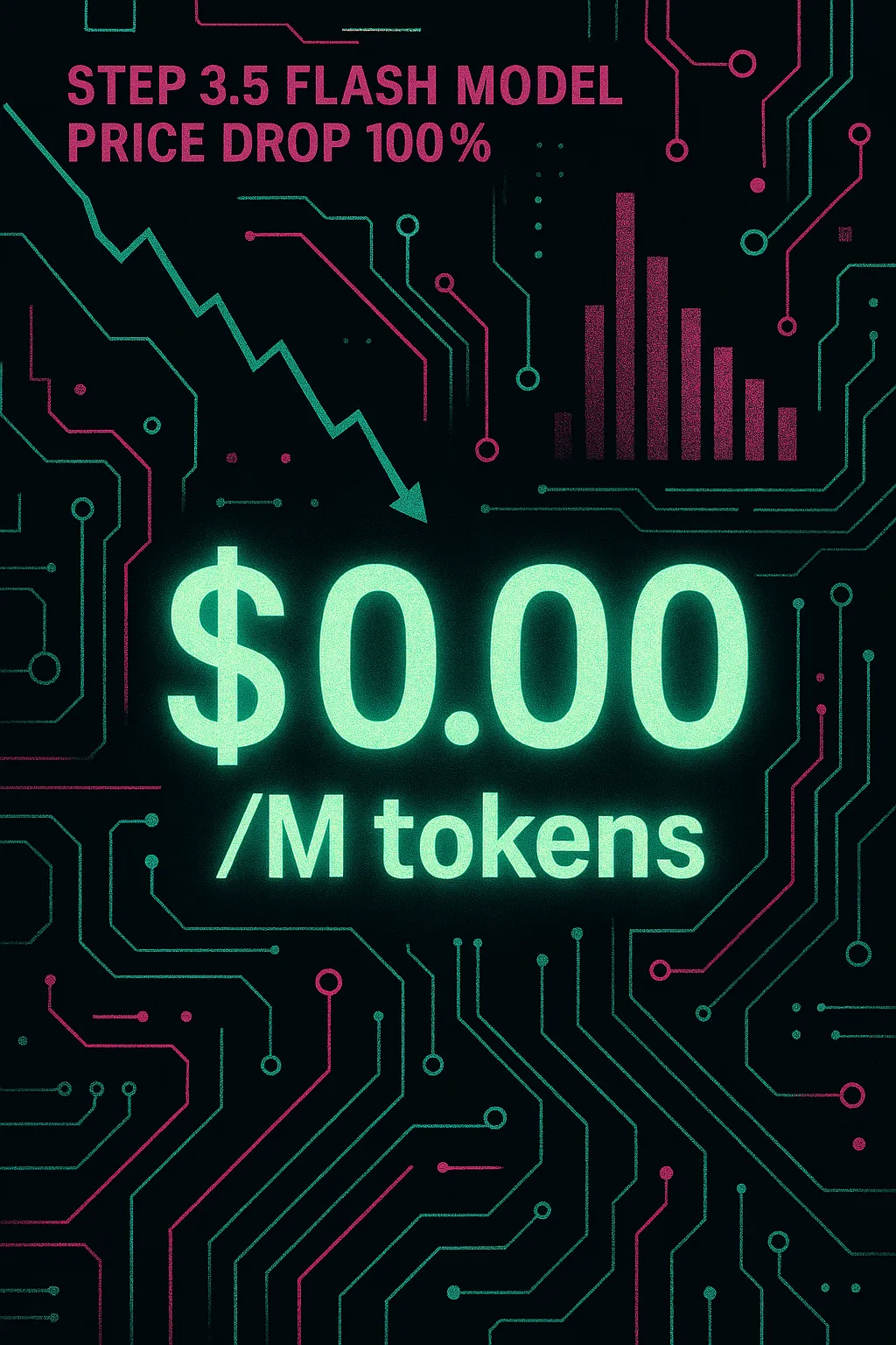 Step 3.5 Flash reduz preço em 100% — agora $0.00/M tokens de entrada