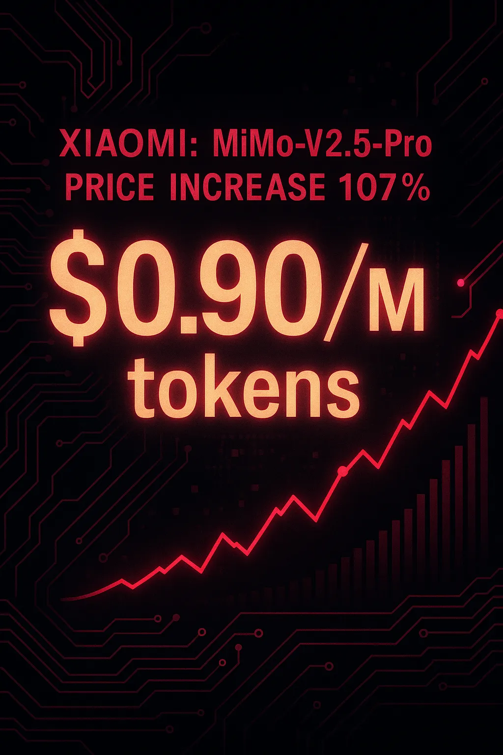 Xiaomi: MiMo-V2.5-Pro aumenta preço em 107% — agora $0.90/M tokens de entrada